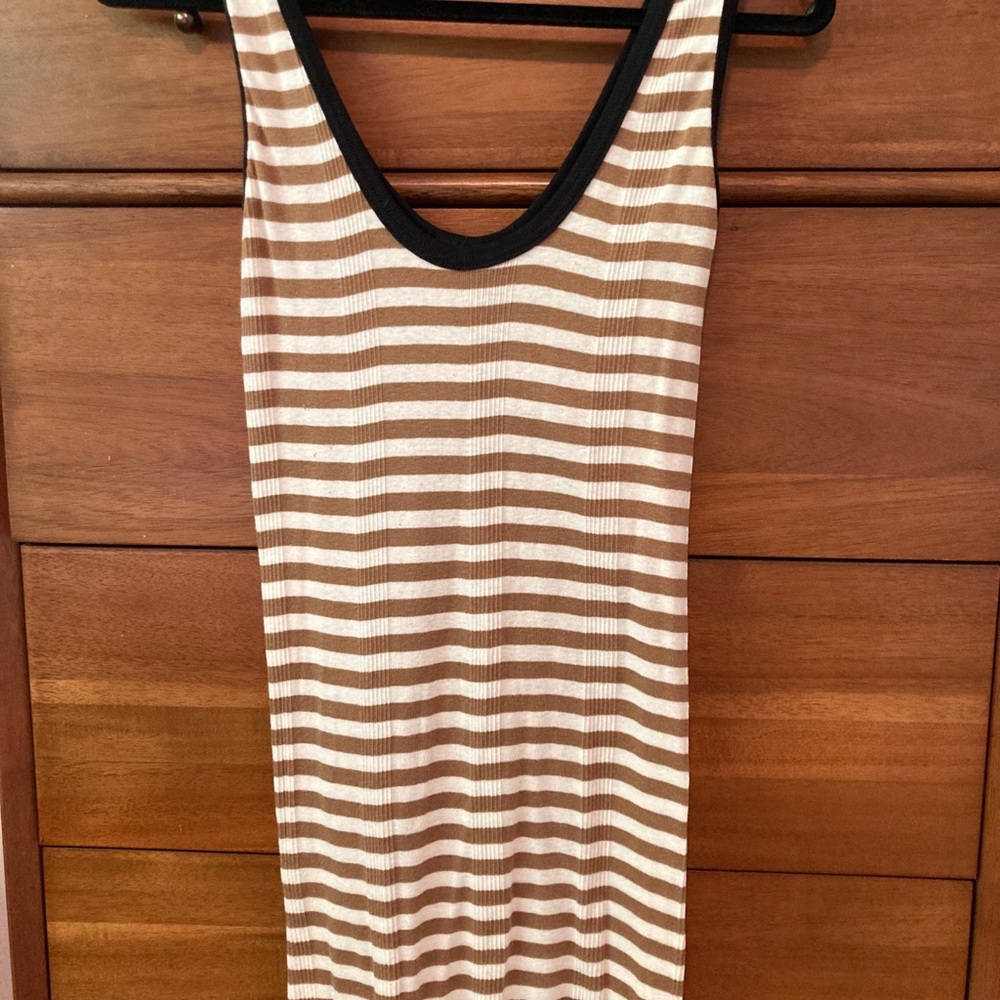 Edith A. Miller Striped Mini Dress